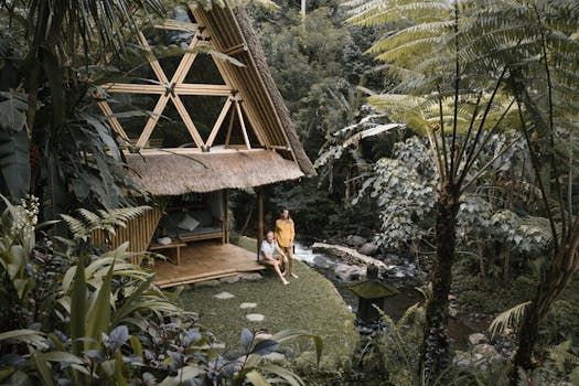 Bali Jungle Villas With Lotus Pools and Bamboo Firepaths