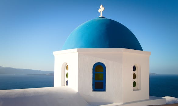Santorini Dome Villas With Infinity Ceilings and White Floors