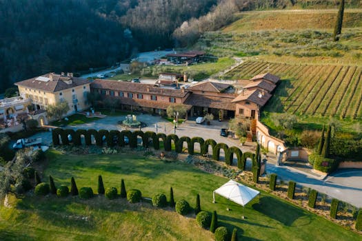 Tuscany Vineyard Villas With Olive Floors and Fire Benches